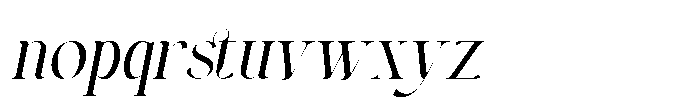RS Kegson Italic Font LOWERCASE