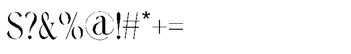 RS Kegson Regular Font OTHER CHARS