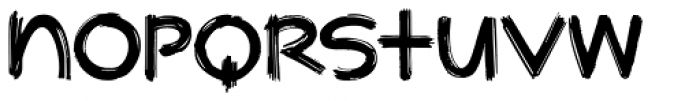 RSVP Brush Bold Font LOWERCASE