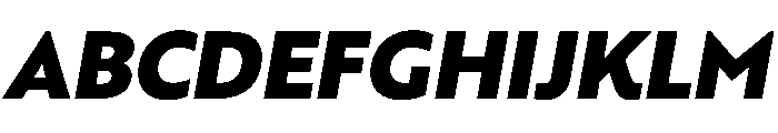 RSTBrother BlackItalic Instance Font UPPERCASE