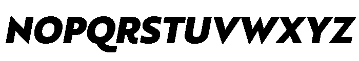 RSTBrother BlackItalic Instance Font UPPERCASE