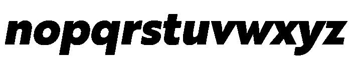 RSTBrother BlackItalic Instance Font LOWERCASE
