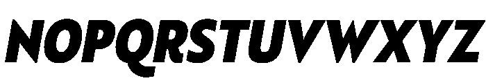 RSTBrother CndBlackItalic Instance Font UPPERCASE