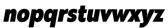 RSTBrother CndBlackItalic Instance Font LOWERCASE