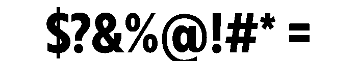RSTBrother CndBold Instance Font OTHER CHARS