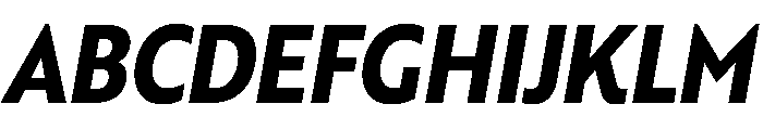 RSTBrother CndBoldItalic Instance Font UPPERCASE