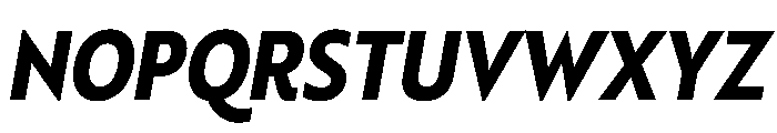 RSTBrother CndBoldItalic Instance Font UPPERCASE