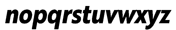 RSTBrother CndBoldItalic Instance Font LOWERCASE
