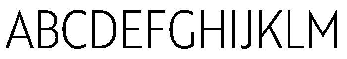 RSTBrother CndExtraLight Instance Font UPPERCASE