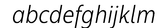 RSTBrother CndExtraLightItalic Instance FONT