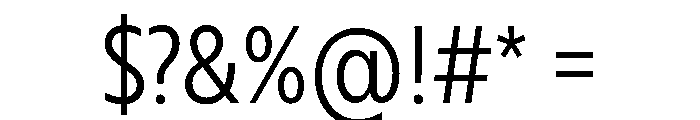 RSTBrother CndLight Instance Font OTHER CHARS