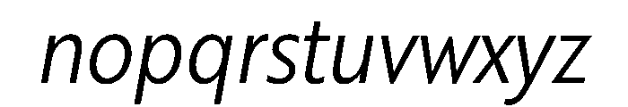 RSTBrother CndLightItalic Instance Font LOWERCASE
