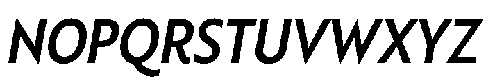 RSTBrother CndMediumItalic Instance Font UPPERCASE