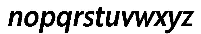 RSTBrother CndMediumItalic Instance Font LOWERCASE