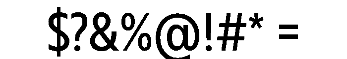 RSTBrother CndRegular Instance Font OTHER CHARS
