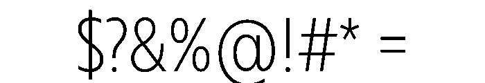 RSTBrother CndThin Instance Font OTHER CHARS