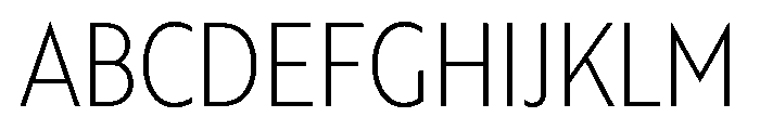 RSTBrother CndThin Instance Font UPPERCASE
