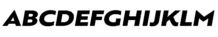 RSTBrother ExpBlackItalic Instance Font UPPERCASE