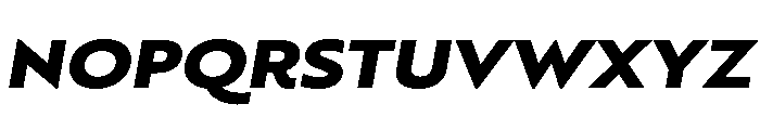 RSTBrother ExpBlackItalic Instance Font UPPERCASE
