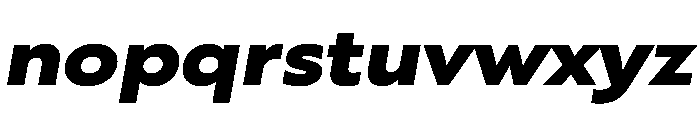 RSTBrother ExpBlackItalic Instance Font LOWERCASE