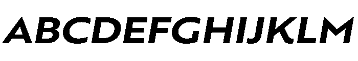 RSTBrother ExpBoldItalic Instance Font UPPERCASE