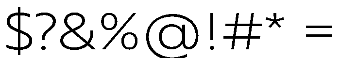 RSTBrother ExpExtraLight Instance Font OTHER CHARS