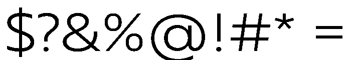 RSTBrother ExpLight Instance Font OTHER CHARS