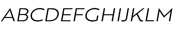 RSTBrother ExpLightItalic Instance Font UPPERCASE