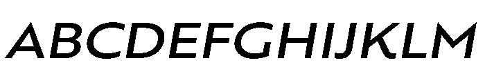 RSTBrother ExpMediumItalic Instance Font UPPERCASE