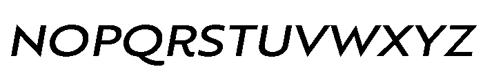 RSTBrother ExpMediumItalic Instance Font UPPERCASE