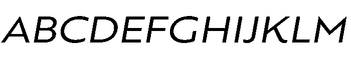 RSTBrother ExpRegularItalic Instance Font UPPERCASE