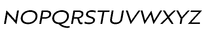 RSTBrother ExpRegularItalic Instance Font UPPERCASE