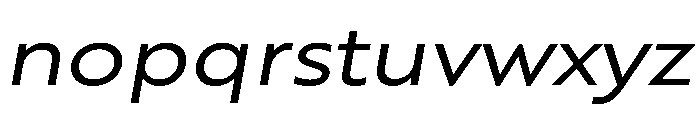 RSTBrother ExpRegularItalic Instance Font LOWERCASE