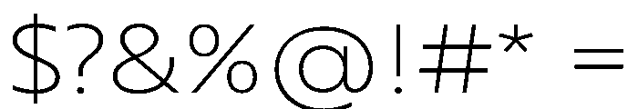 RSTBrother ExpThin Instance Font OTHER CHARS