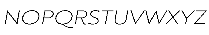 RSTBrother ExpThinItalic Instance Font UPPERCASE