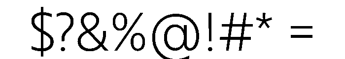 RSTBrother ExtraLight Instance Font OTHER CHARS