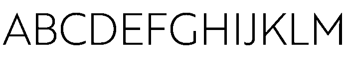 RSTBrother ExtraLight Instance Font UPPERCASE