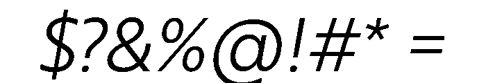 RSTBrother LightItalic Instance Font OTHER CHARS