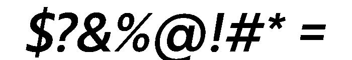 RSTBrother MediumItalic Instance Font OTHER CHARS