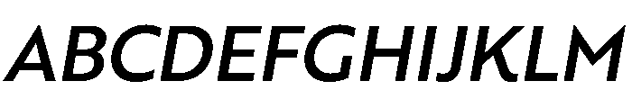 RSTBrother MediumItalic Instance Font UPPERCASE