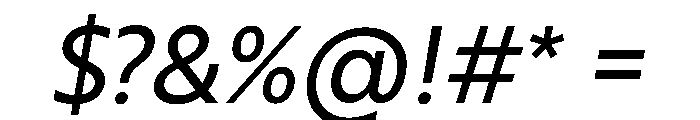RSTBrother RegularItalic Instance Font OTHER CHARS