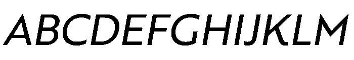 RSTBrother RegularItalic Instance Font UPPERCASE