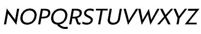 RSTBrother RegularItalic Instance Font UPPERCASE
