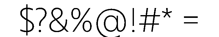 RSTBrother Thin Instance Font OTHER CHARS