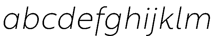 RSTBrother ThinItalic Instance FONT