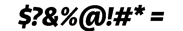 RSTLibertad BlackItalic Instance Font OTHER CHARS