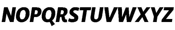 RSTLibertad BlackItalic Instance Font UPPERCASE