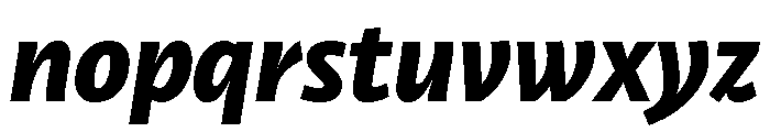 RSTLibertad BlackItalic Instance Font LOWERCASE