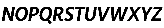 RSTLibertad BoldItalic Instance Font UPPERCASE