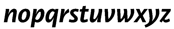 RSTLibertad BoldItalic Instance Font LOWERCASE